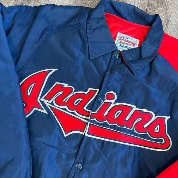 Vintage Cleveland Indians Starter Jacket - Picture 8 of 12